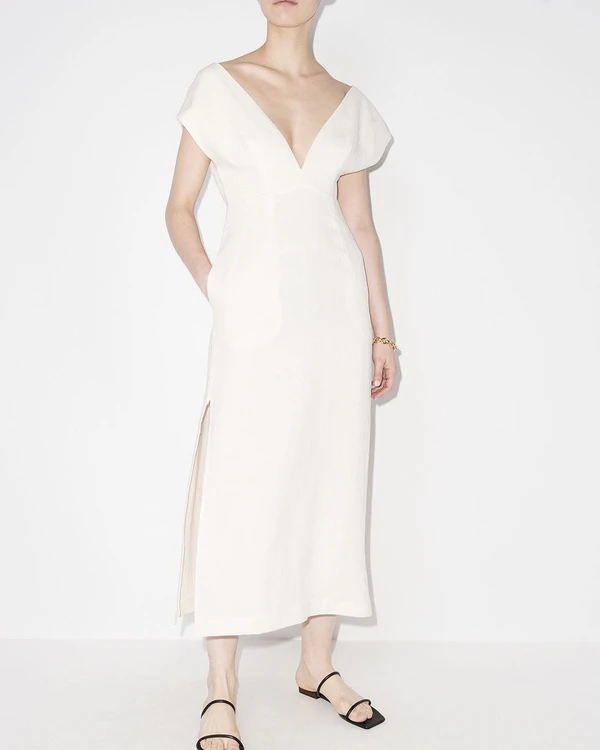 White Linen Dresses for a Summer Wedding