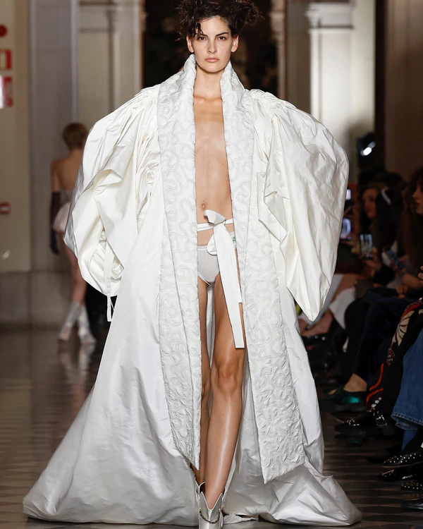 Backstage at Vivienne Westwood's Debut Bridal Runway Show