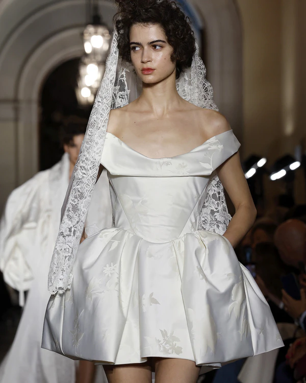Backstage at Vivienne Westwood's Debut Bridal Runway Show