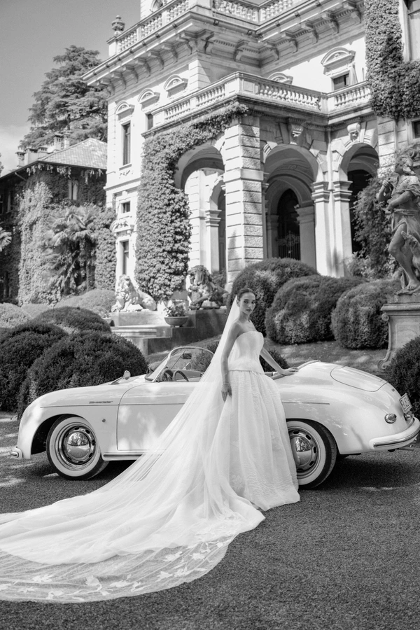Brittany Netta’s Cinematic Lake Como Wedding Featuring a Bespoke Danielle Frankel Gown