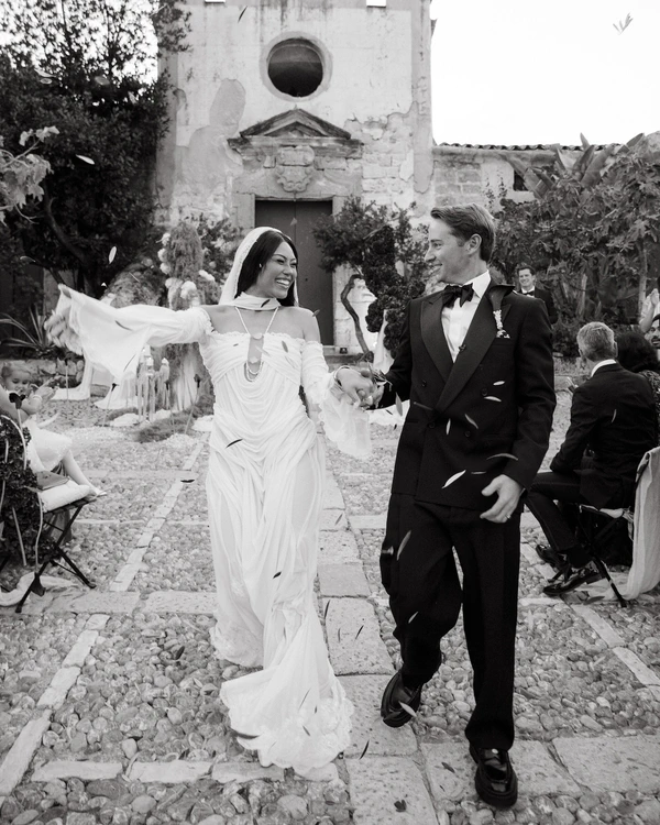 This Galliano-Inspired Bride Brought Mermaidcore to Sicily