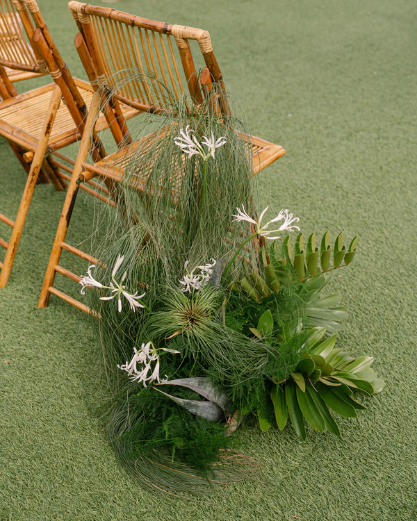 A Bold & Artfully Designed Wedding on the Lush Tropical Shores of Oahu, Hawaii