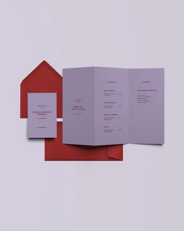 28 Minimalist Wedding Invitation Ideas