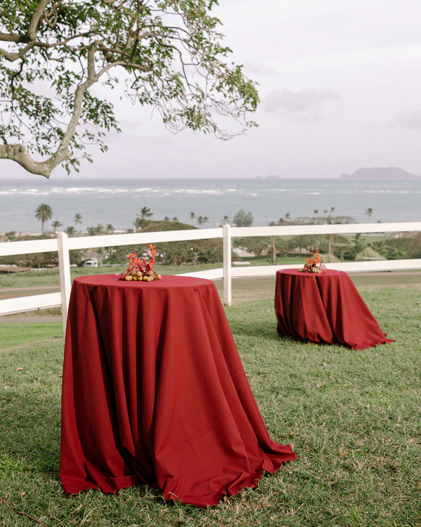 A Bold & Artfully Designed Wedding on the Lush Tropical Shores of Oahu, Hawaii
