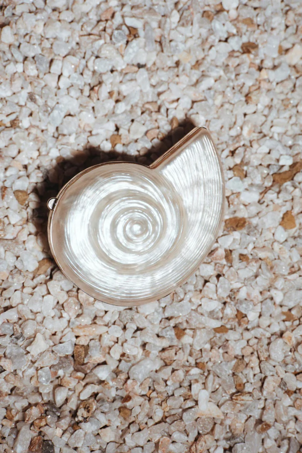 <a href="https://simkhai.com/collections/accs-all/products/marion-acrylic-shell-clutch">SIMKHAI Marion Shell Clutch</a>, $495