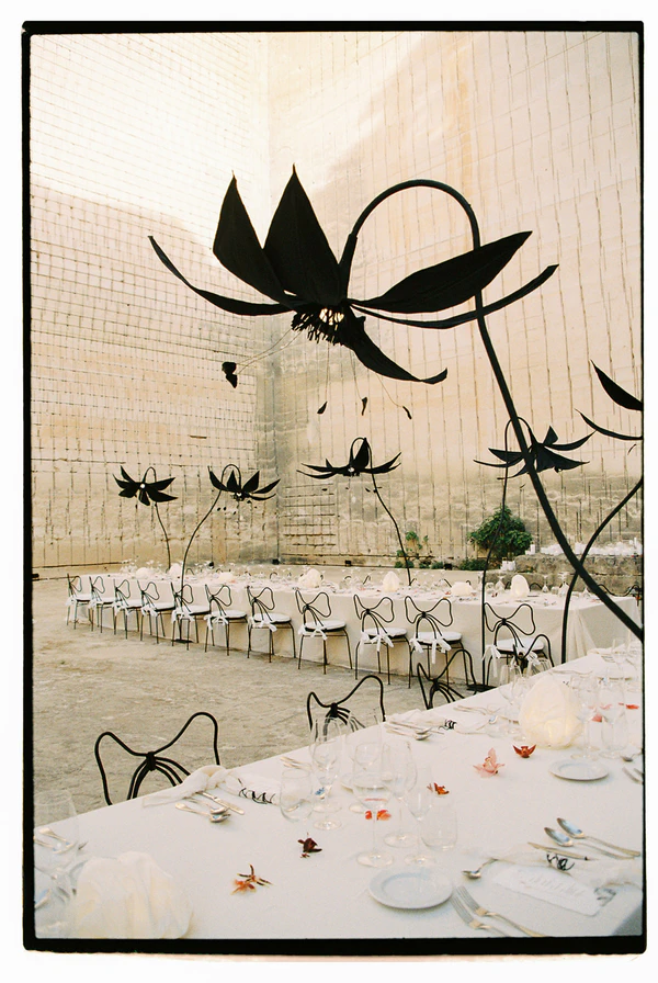 Giant Sculptural Florals & Dreamy Drapery by Mia Sylvia at This Stone Quarry Wedding in Menorca — photo 1