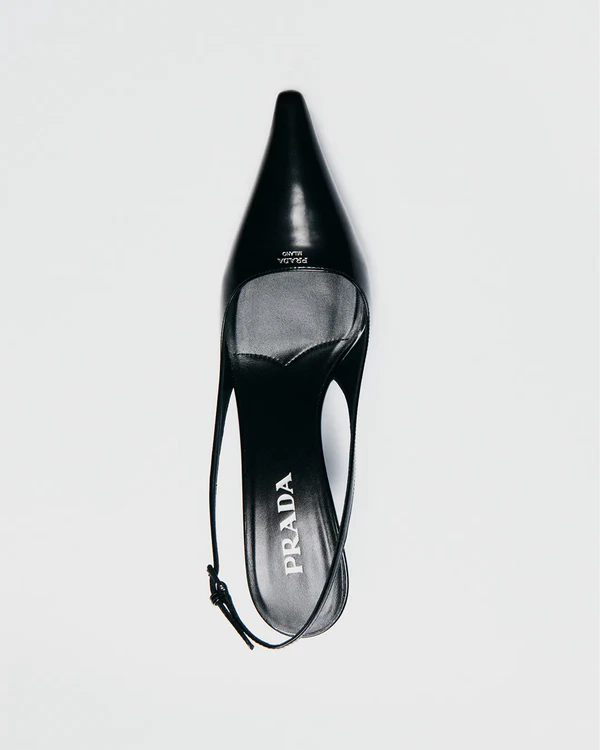 <a href="https://www.prada.com/us/en/p/brushed-leather-slingback-pumps/1I673O_055_F0002_F_075">PRADA Heels</a>, $1,270
