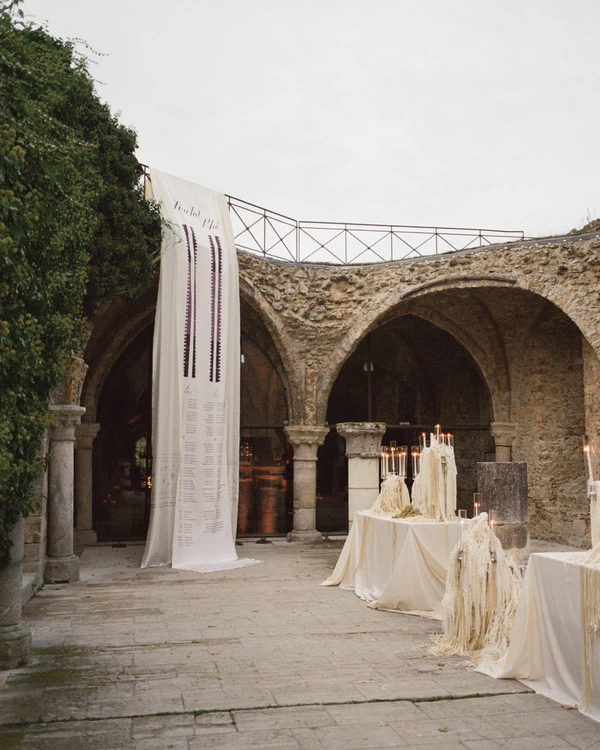 A Romantic Parisian Wedding in a Cinematic Open-Air Abbey