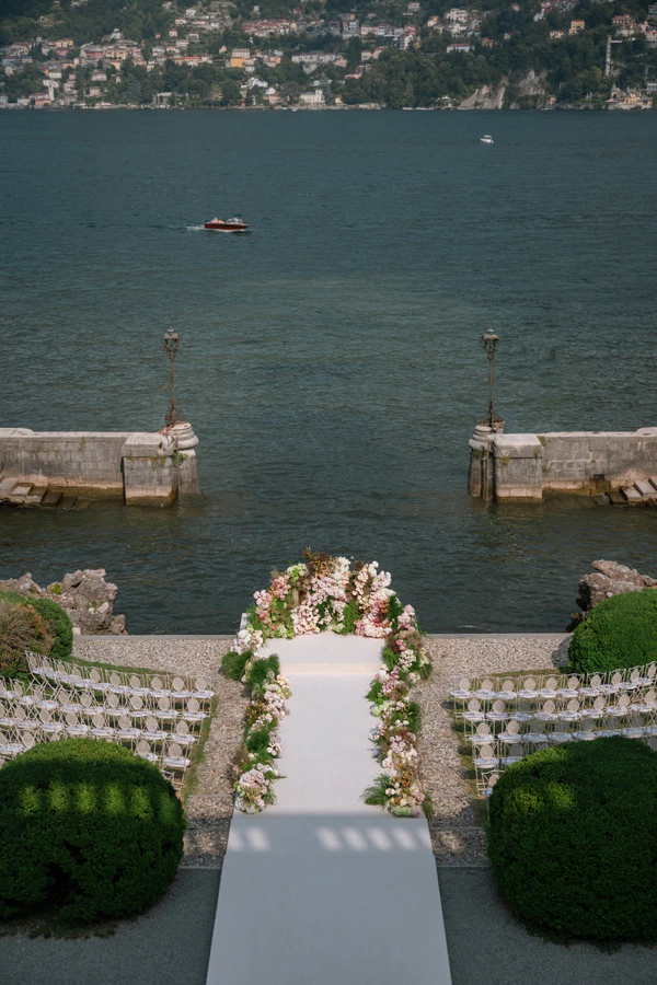 Brittany Netta’s Cinematic Lake Como Wedding Featuring a Bespoke Danielle Frankel Gown