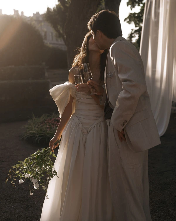A Pride & Prejudice Inspired Wedding Set in a Romantic 18th-Century Palace Garden