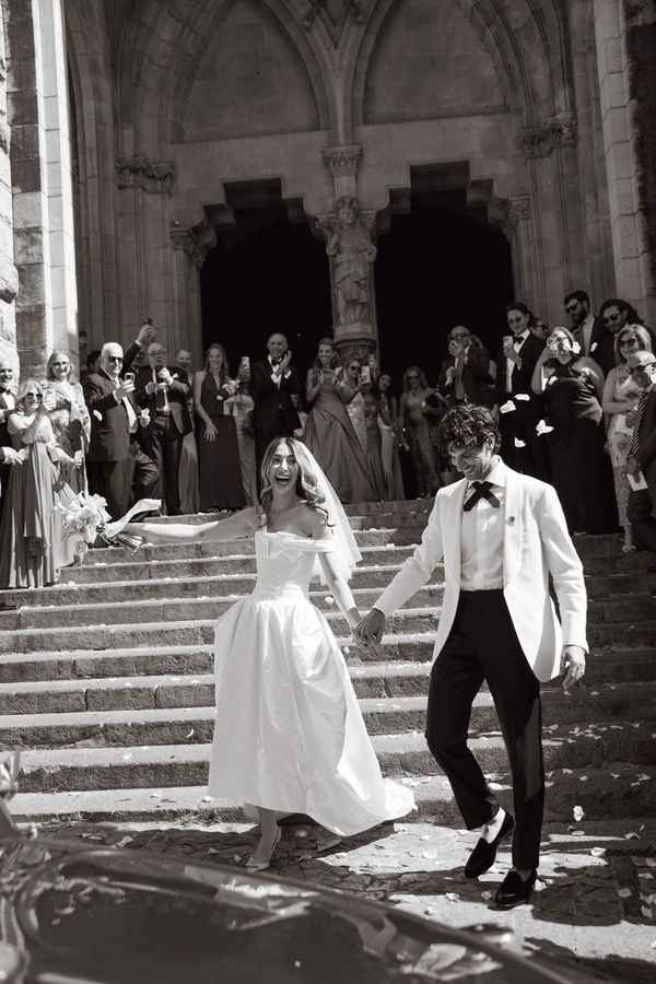 An Effortlessly Chic Garden Wedding in Mallorca with Vintage Details & Mountain Views