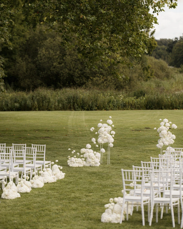 An Elegant Danish Castle Wedding with Contemporary Art Installations