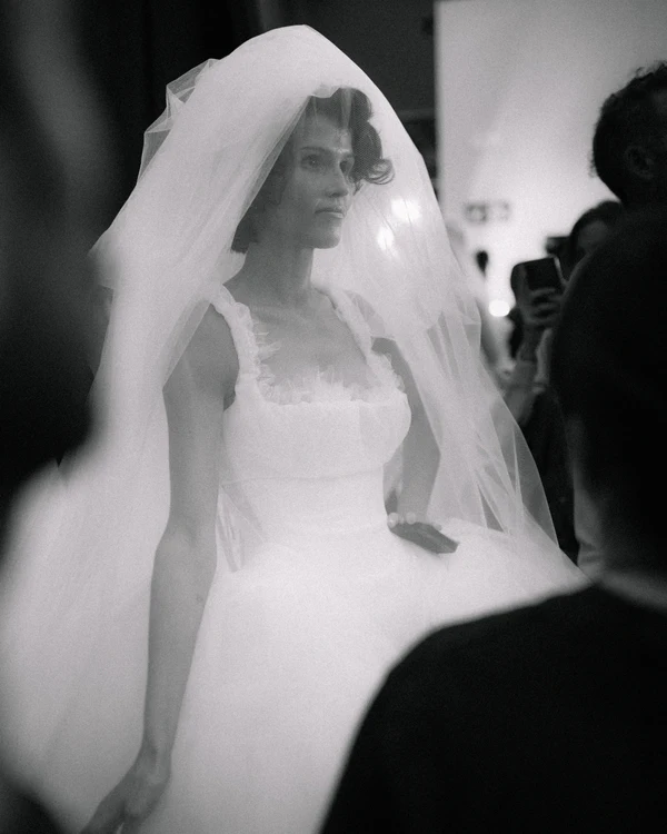 Backstage at Vivienne Westwood's Debut Bridal Runway Show