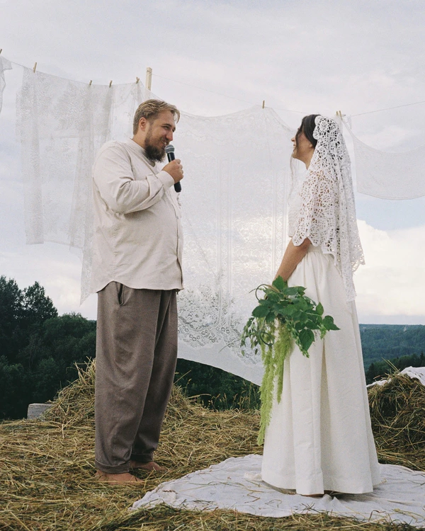 A Folkloric Countryside Wedding with Every Detail Handcrafted By Family & Friends