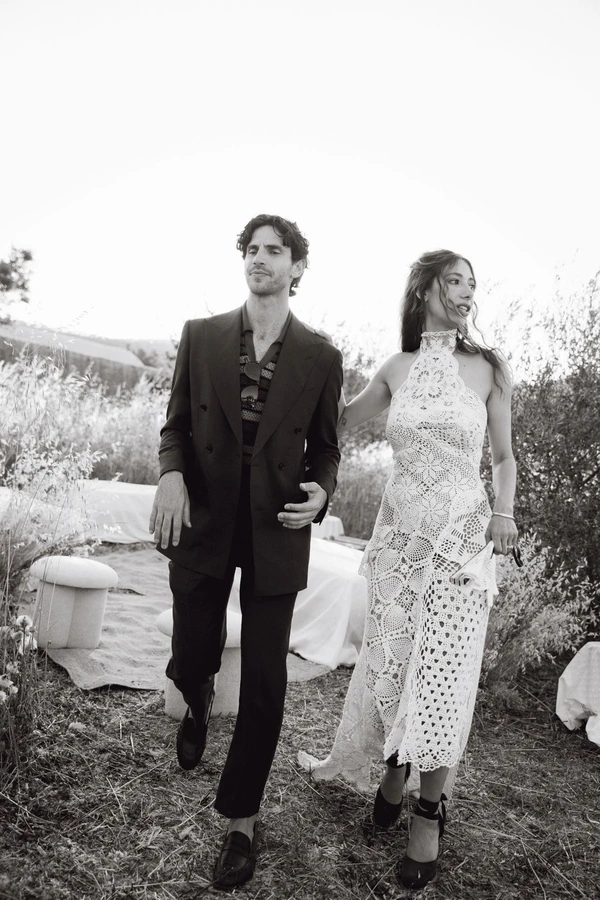 An Effortlessly Chic Garden Wedding in Mallorca with Vintage Details & Mountain Views