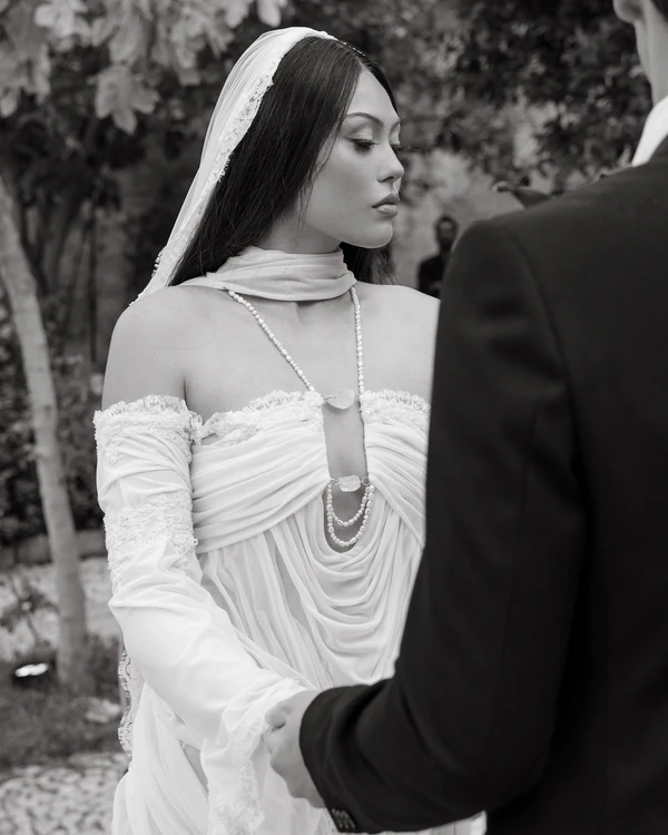 This Galliano-Inspired Bride Brought Mermaidcore to Sicily