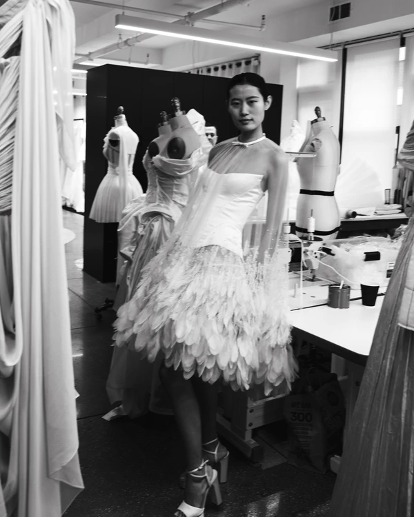 In the Atelier with House of Gilles for New York Bridal Fashion Week Fall 2026