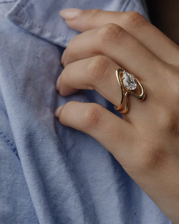 <a href="https://grewandco.com.au/products/juno-pear-1-54">GREW &amp; CO Ring</a>, $7,163