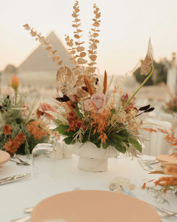 A Refined Multi-Day Wedding with an Iconic Reception at the Pyramids of Giza