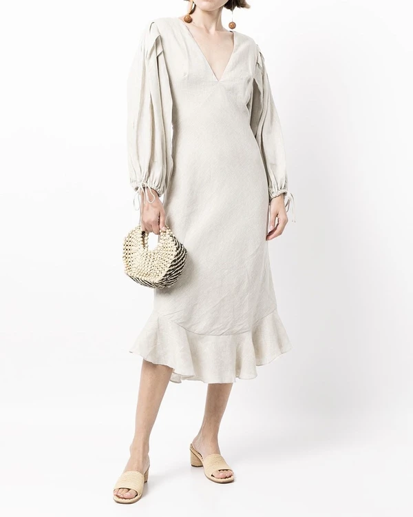 White Linen Dresses for a Summer Wedding