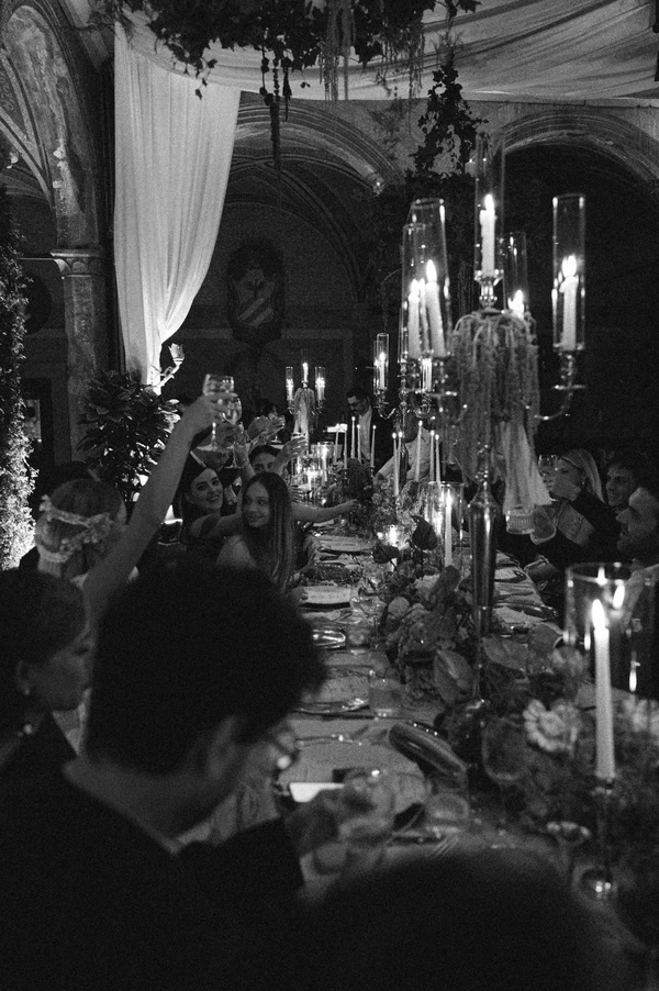 Vintage-Inspired Couture Takes Center Stage at This Chicly Curated Castle Wedding in Rome