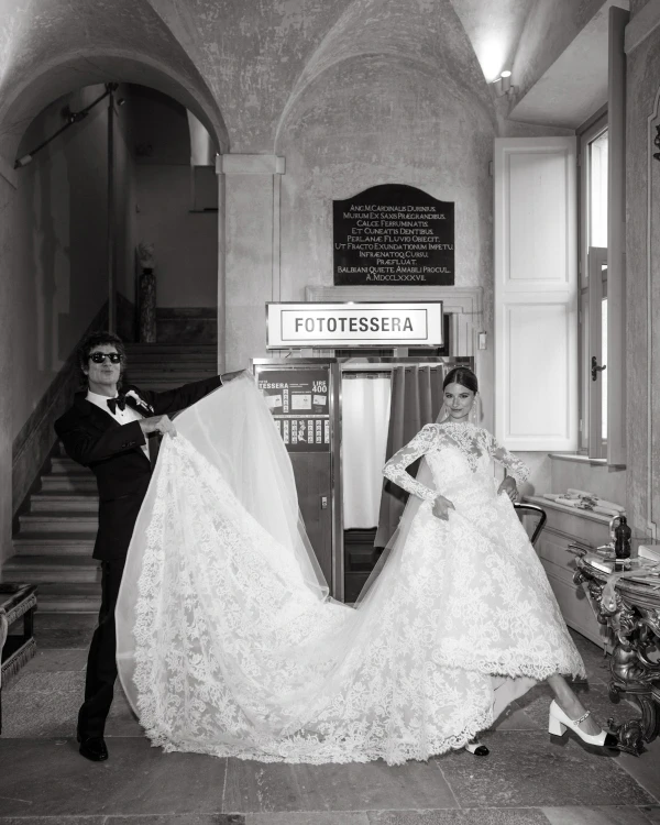A Model & Musician's Chic Lake Como Wedding