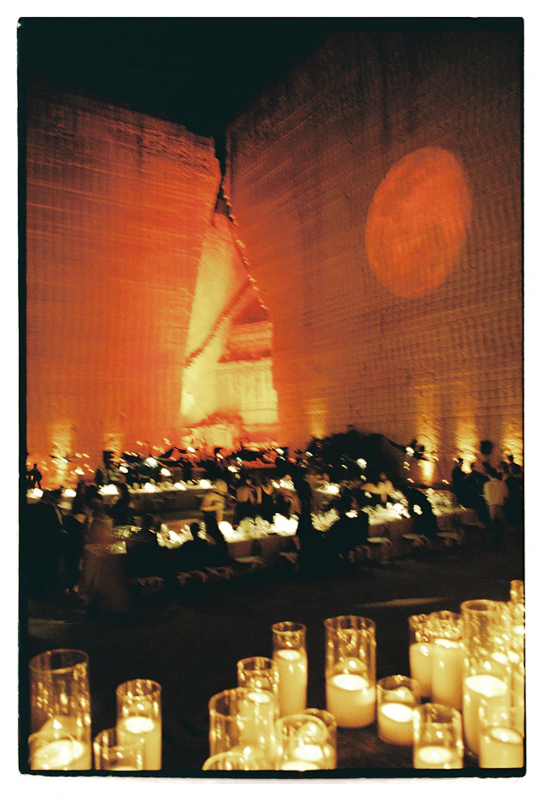 Giant Sculptural Florals & Dreamy Drapery by Mia Sylvia at This Stone Quarry Wedding in Menorca