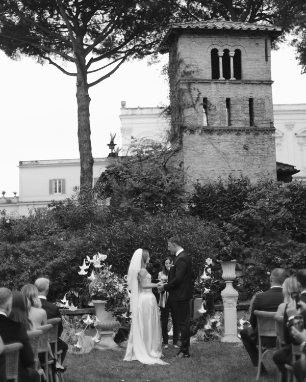 An Elegant & Dreamy Italian Wedding in a Baroque Roman Villa
