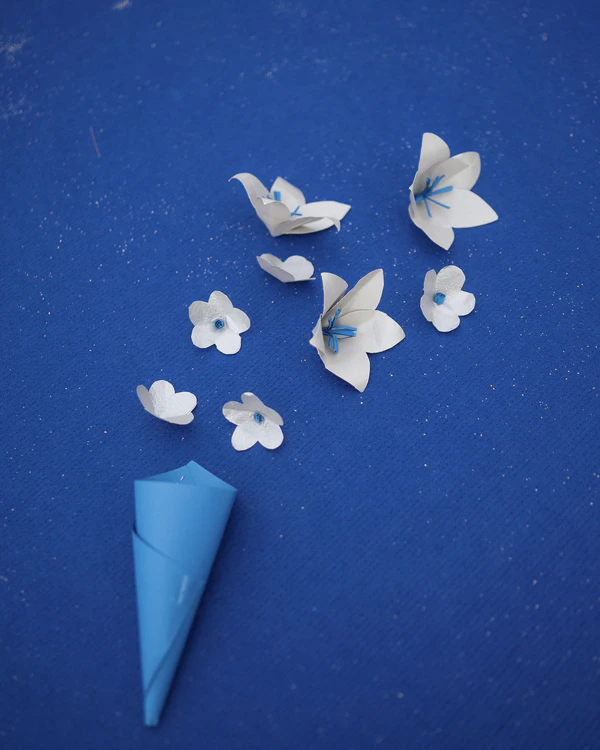 An Avant-Garde Vietnamese Beach Wedding Splashed in Cobalt Blue