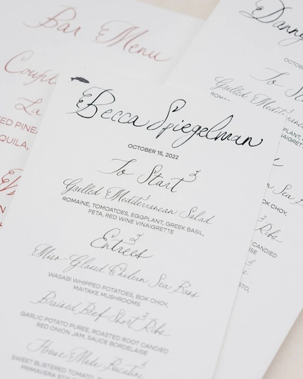 50 Elegant Calligraphy Stationery Designs