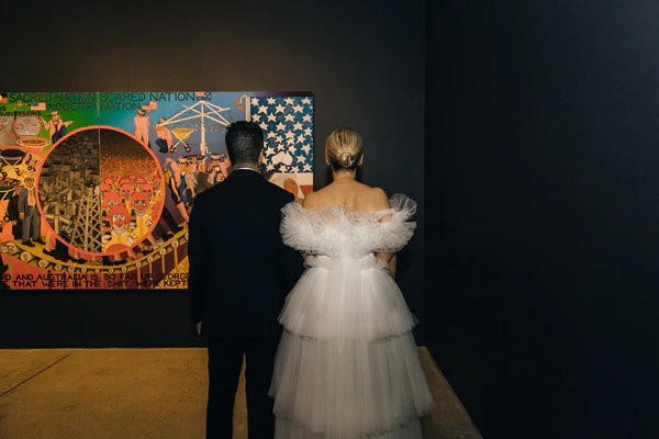 Authentic Wedding in a Private Art Gallery