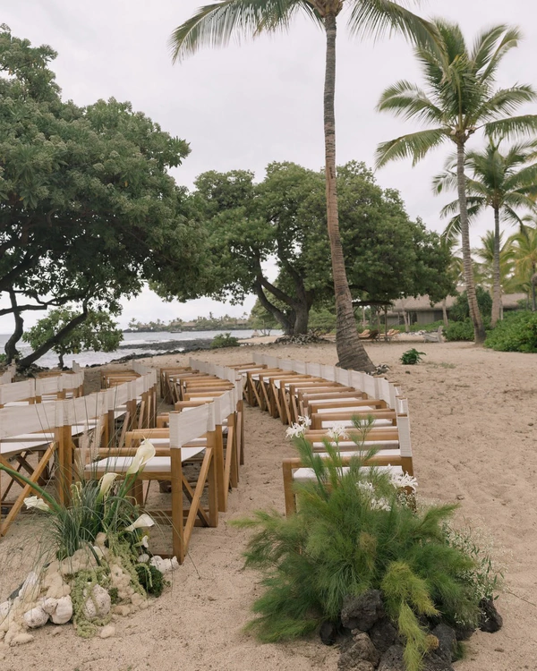 A Tropical Black-Tie Beach Wedding Weekend in Hawaii
