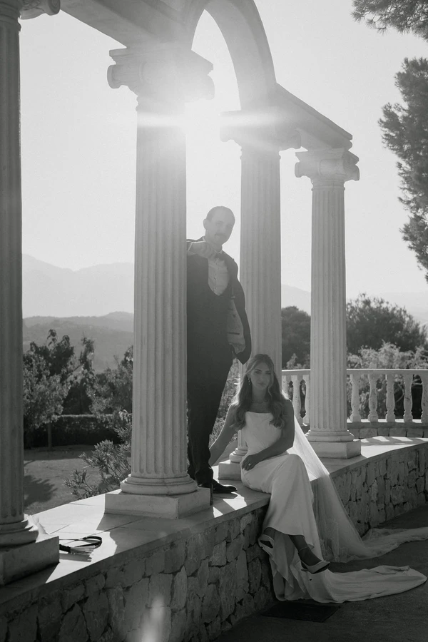A Modern Coastal Wedding with a Mocha Altar in Altea, Spain