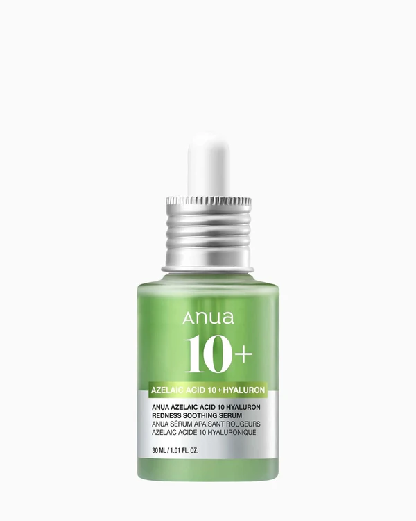 <span style="color: rgb(0, 0, 0);"><a style="color: rgb(0, 0, 0); text-decoration: underline;" href="https://anua.com/products/azelaic-acid-10-hyaluron-redness-soothing-serum?srsltid=AfmBOoo0RB48UM5FywwAljUw0URMqOGRumo5tgHoqMf4AVEO054OhMar">Anua</a></span>
