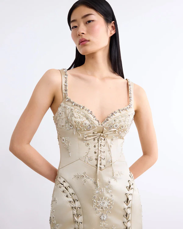 <a href="https://cliopeppiatt.co.uk/products/brigitte-mini-dress">CLIO PEPPIATT Dress</a>, $3,025