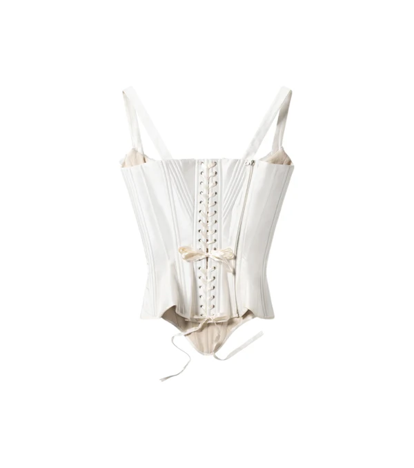 <a href="https://dilarafindikoglu.com/products/shield-corset-ivory?variant=64066526708089">DILARA FINDIKOGLU Corset</a>, $3157