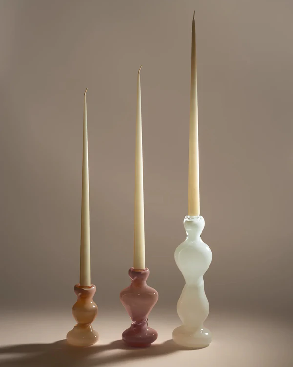 <a href="https://hellemardahl.com/collections/tableware/products/candle-holder-set-of-three-2">HELLE MARDAHL Candle Holder Set</a>, $680