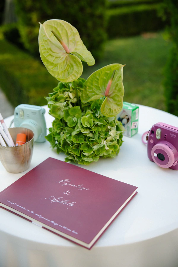 An Event Stylist’s Magical Italian Garden Wedding with a Vintage Red Ferrari & Forest Reception