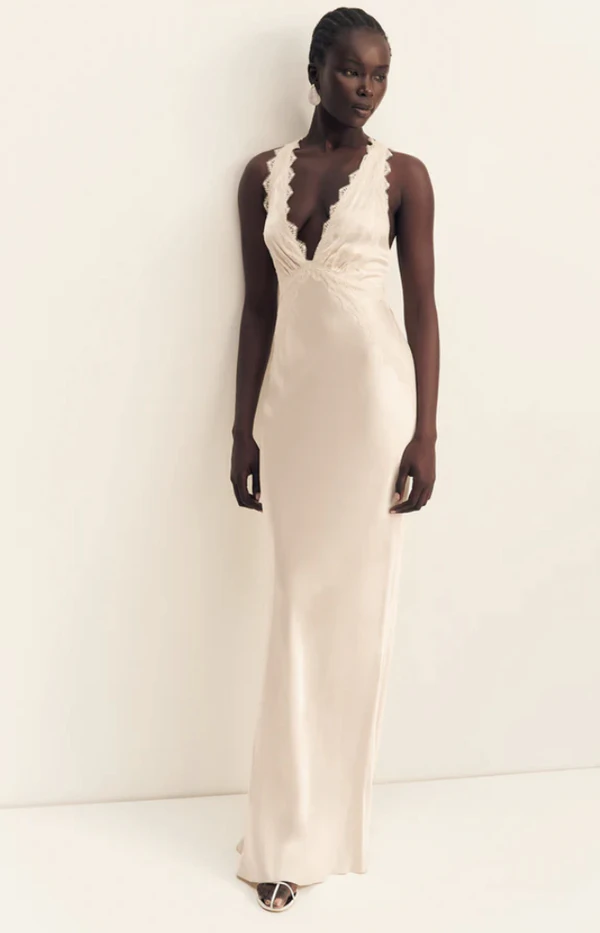 <a href="https://shonajoy.com/products/la-lune-lace-cross-back-maxi-dress-cream?srsltid=AfmBOoqRz-56DK52ca9WUE8eM0b1U23w3-8IvC9abNRlosVOK18wL-9z">SHONA JOY La Lune Maxi Dress</a>, $420