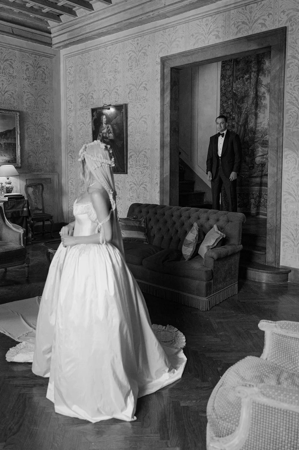 Vintage-Inspired Couture Takes Center Stage at This Chicly Curated Castle Wedding in Rome