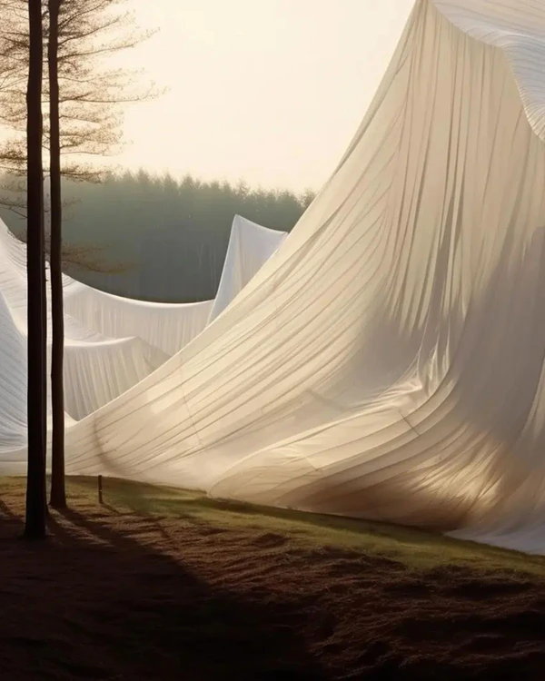 Trend: Draped Fabric Installations