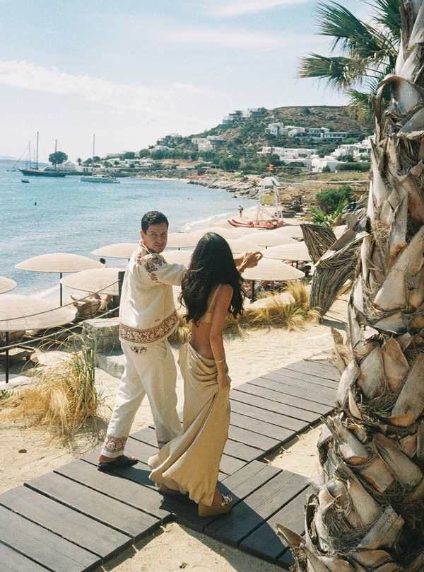 Jewelry Designer Noy Tawil's Mykonos Wedding Weekend Blending Bohemian Luxury & Mediterranean Chic