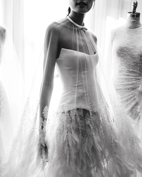 In the Atelier with House of Gilles for New York Bridal Fashion Week Fall 2026