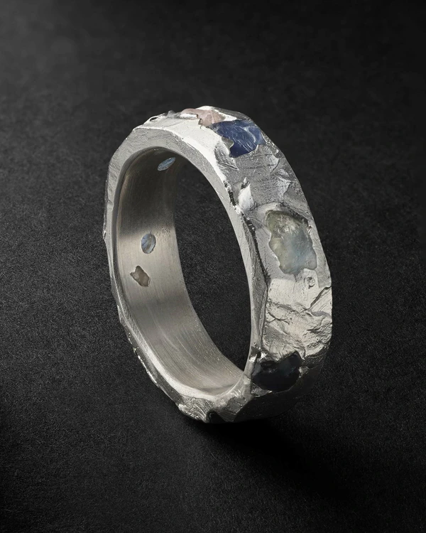 Trendy Silver Jewelry For a Groom