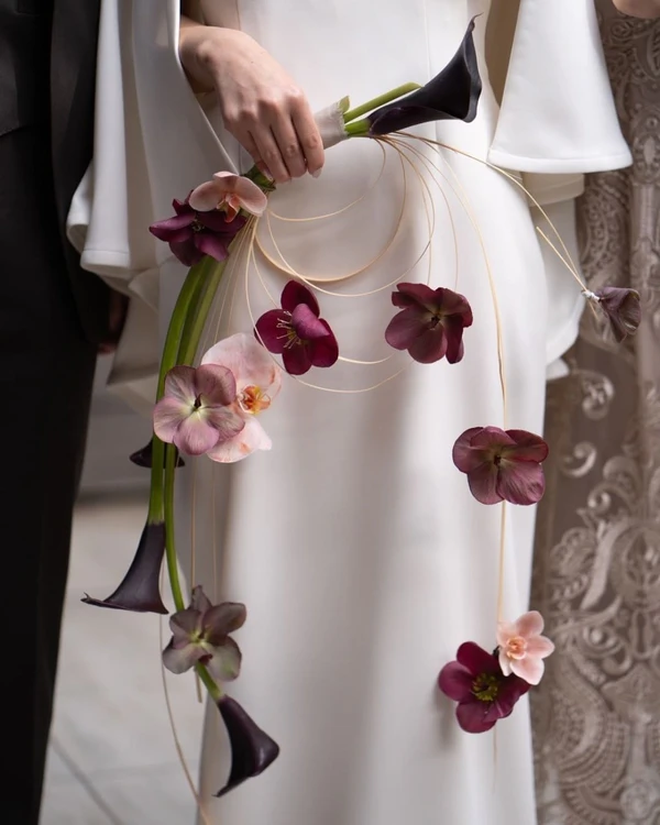 Cascading Flower Bouquets