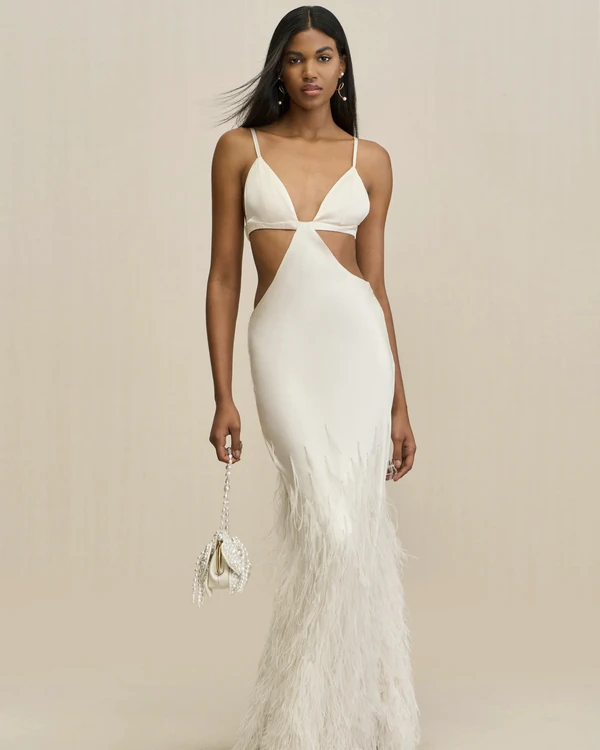 <a href="https://cultgaia.com/products/raisa-gown-off-white?variant=39409066115146">CULT GAIA Gown</a>, $2598