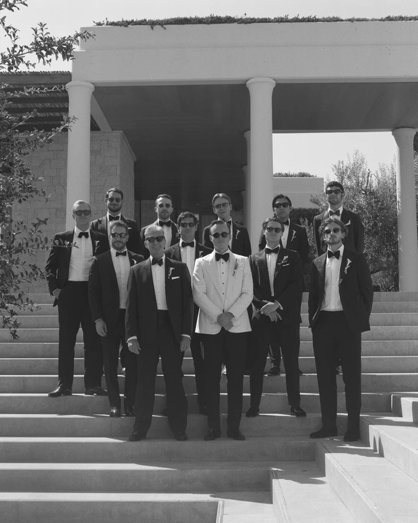 A Cinematic & Artistic Color-Washed Wedding Weekend at Amanzoe in Greece