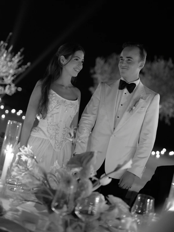 A Cinematic & Artistic Color-Washed Wedding Weekend at Amanzoe in Greece