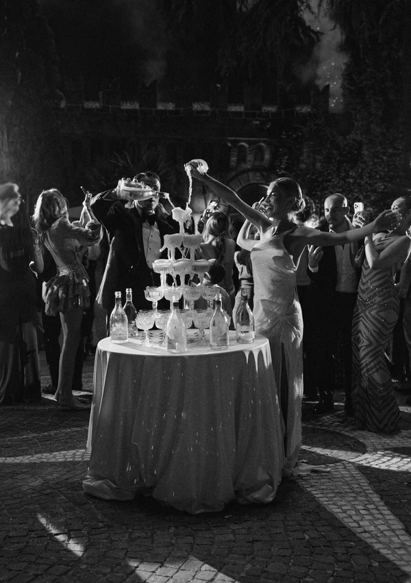 Vintage-Inspired Couture Takes Center Stage at This Chicly Curated Castle Wedding in Rome