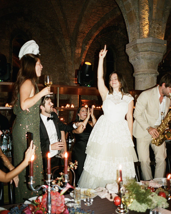 A Romantic Parisian Wedding in a Cinematic Open-Air Abbey
